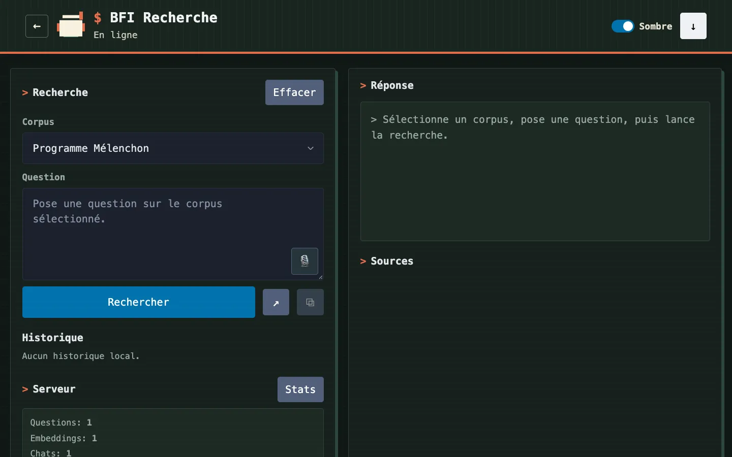 BFI Recherche : espaces et corpus